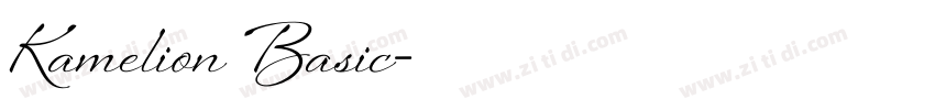 Kamelion Basic字体转换